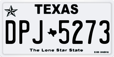TX license plate DPJ5273