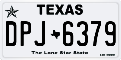 TX license plate DPJ6379