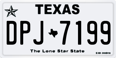 TX license plate DPJ7199