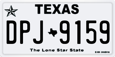 TX license plate DPJ9159