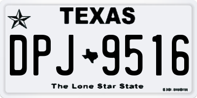 TX license plate DPJ9516