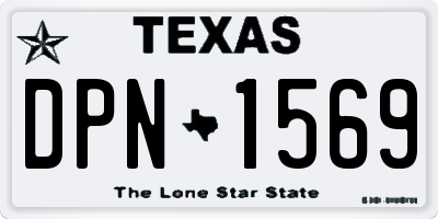TX license plate DPN1569