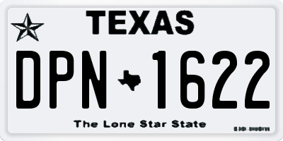 TX license plate DPN1622