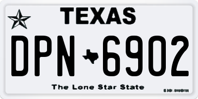 TX license plate DPN6902