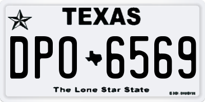 TX license plate DPO6569