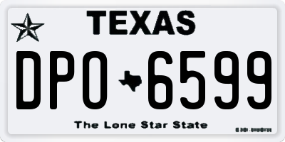 TX license plate DPO6599
