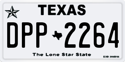 TX license plate DPP2264