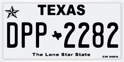 TX license plate DPP2282