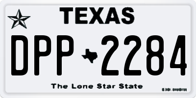 TX license plate DPP2284