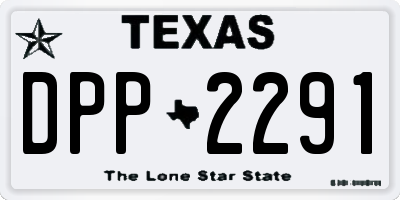 TX license plate DPP2291