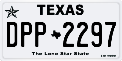 TX license plate DPP2297