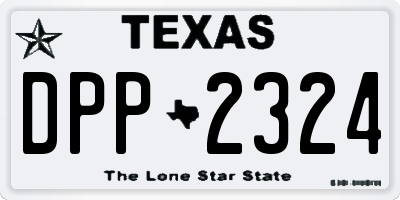 TX license plate DPP2324