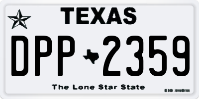 TX license plate DPP2359