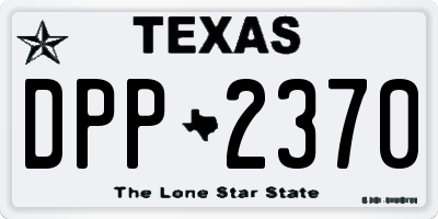 TX license plate DPP2370