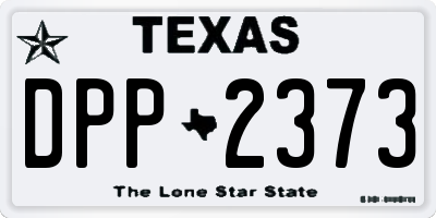 TX license plate DPP2373