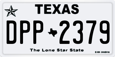 TX license plate DPP2379