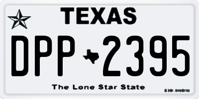 TX license plate DPP2395