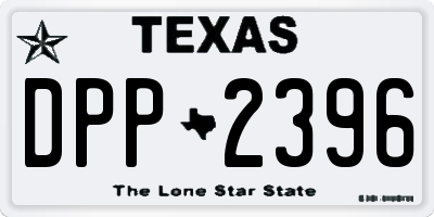 TX license plate DPP2396