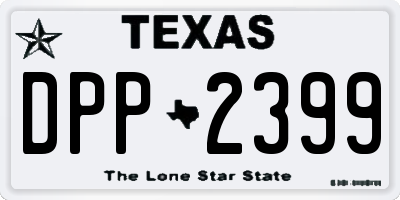 TX license plate DPP2399