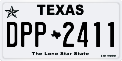 TX license plate DPP2411