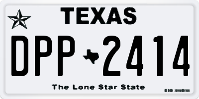 TX license plate DPP2414