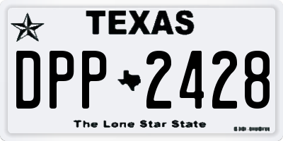 TX license plate DPP2428