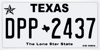 TX license plate DPP2437