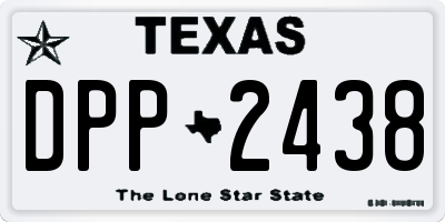 TX license plate DPP2438