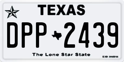 TX license plate DPP2439