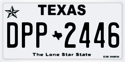 TX license plate DPP2446