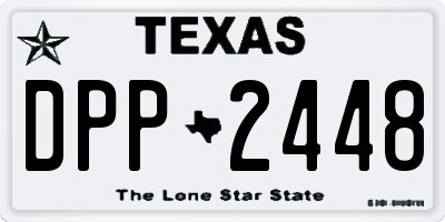 TX license plate DPP2448