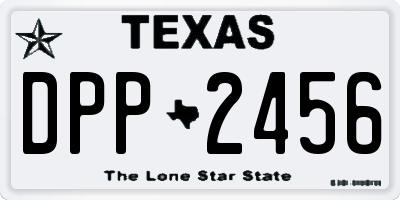 TX license plate DPP2456