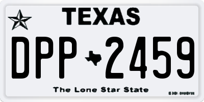 TX license plate DPP2459