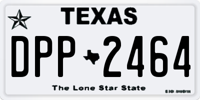 TX license plate DPP2464