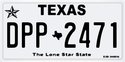 TX license plate DPP2471