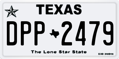 TX license plate DPP2479