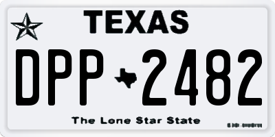 TX license plate DPP2482