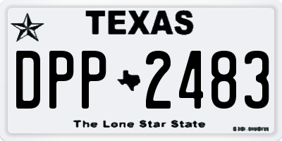 TX license plate DPP2483