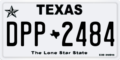 TX license plate DPP2484