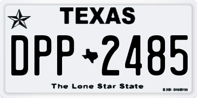 TX license plate DPP2485