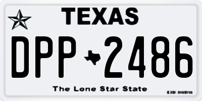 TX license plate DPP2486