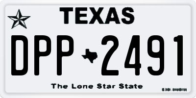 TX license plate DPP2491