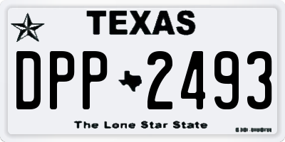 TX license plate DPP2493