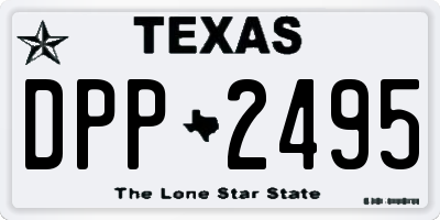 TX license plate DPP2495