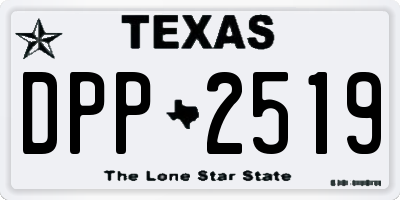 TX license plate DPP2519