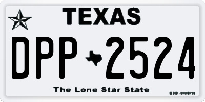 TX license plate DPP2524