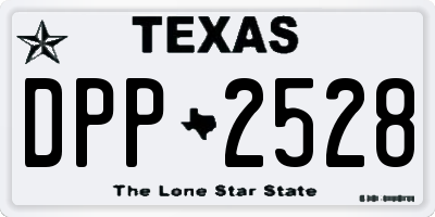 TX license plate DPP2528