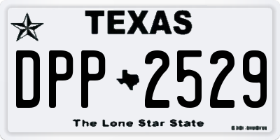 TX license plate DPP2529