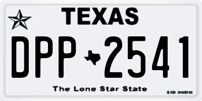 TX license plate DPP2541