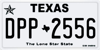 TX license plate DPP2556